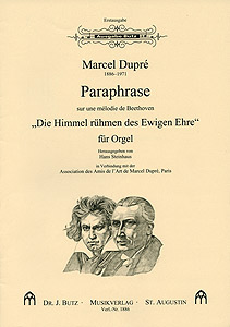 Paraphrase Die Himmel rühmen - Notenschrift