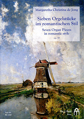 Sieben Orgelstücke im romantischen Stil op. 59 - Notenschrift