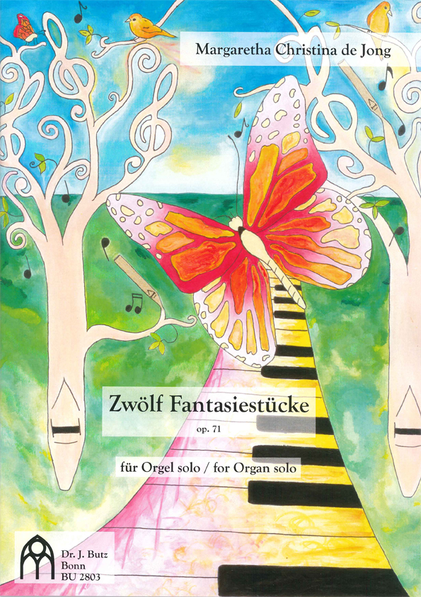Zwölf Fantasiestücke op. 71 für Orgel solo - Notenschrift
