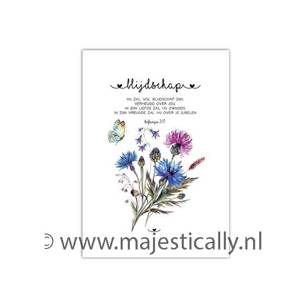 Blijdschap - Posterkaart A4