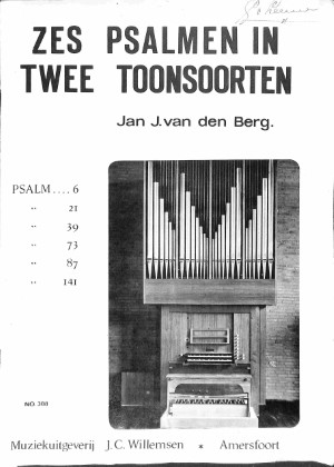 Zes psalmen in twee toonsoorten - Tweedehands notenschrift