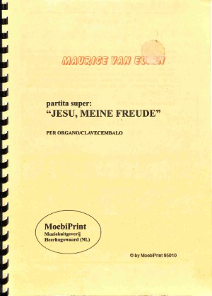 Partita super: Jesu, meine Freude - Tweedehands notenschrift