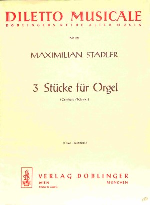 3 Stücke für Orgel - Tweedehands notenschrift