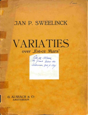 Variaties over 'est-ce Mars' - Tweedehands notenschrift 