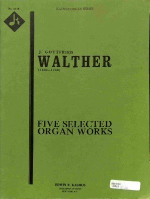 Five selected organ works - Tweedehands notenschrift