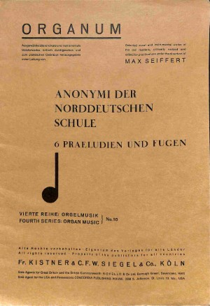 Anonymi der Norddeutschen Schule: 6 Praeludien und Fugen - Tweedehands notenschrift 