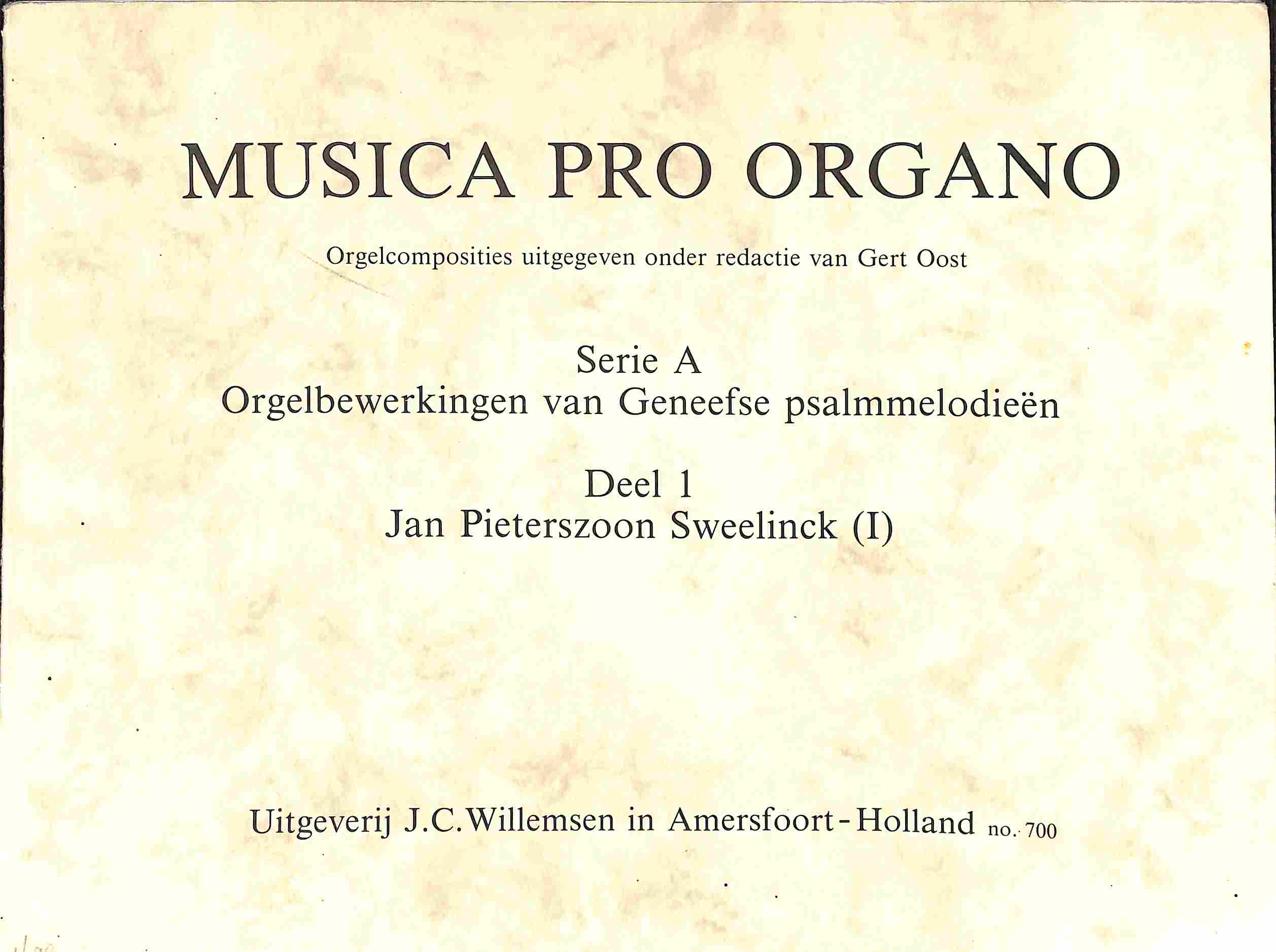 Orgelbewerkingen van Geneefse psalmmelodieën - deel 1 - Tweedehands notenschrift 