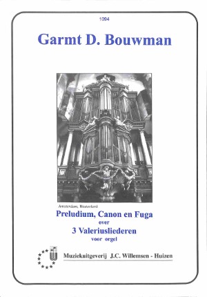 Preludium, Canon en Fuga over 3 Valeriusliederen - Tweedehands notenschrift