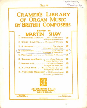 Invention - Tweedehands notenschrift