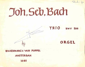 Trio BWV 584 - Tweedehands notenschrift