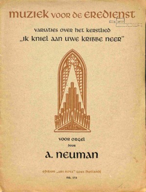 Variaties over het kerstlied: 'Ik kniel aan uwe kribbe neer' - Tweedehands notenschrift