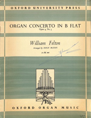 Organ concerto in B flat - Tweedehands notenschrift