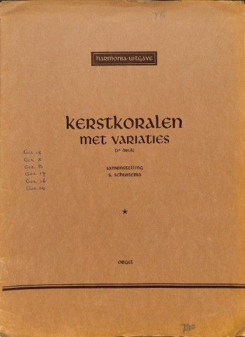 Kerstkoralen met variaties - Tweedehands notenschrift