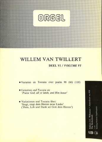 Variaties en toccata over psalm 98 - deel 6 - Tweedehands notenschrift