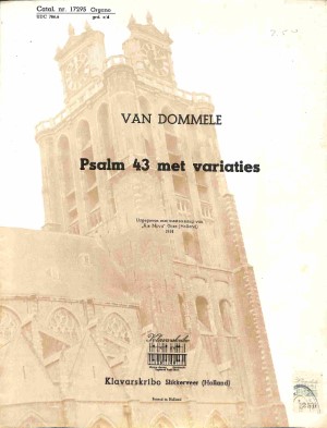 Psalm 43 met variaties - Tweedehands Klavar 