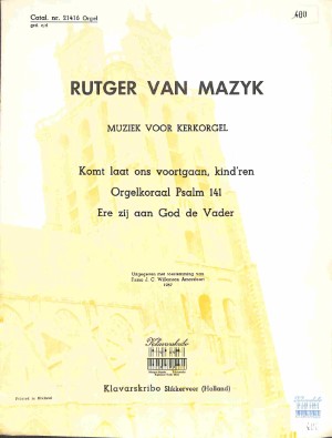 Komt laat ons voortgaan, kind'ren - Orgelkoraal Psalm 141 - Ere zij aan God de Vader - Tweedehan