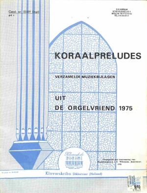 Koraalpreludes: verzamelde muziekbijlagen 1975 - Tweedehands Klavar