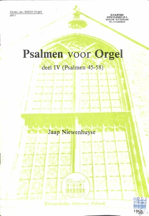 Psalmen voor orgel - deel 4: Psalm 45-58 - Tweedehands Klavar
