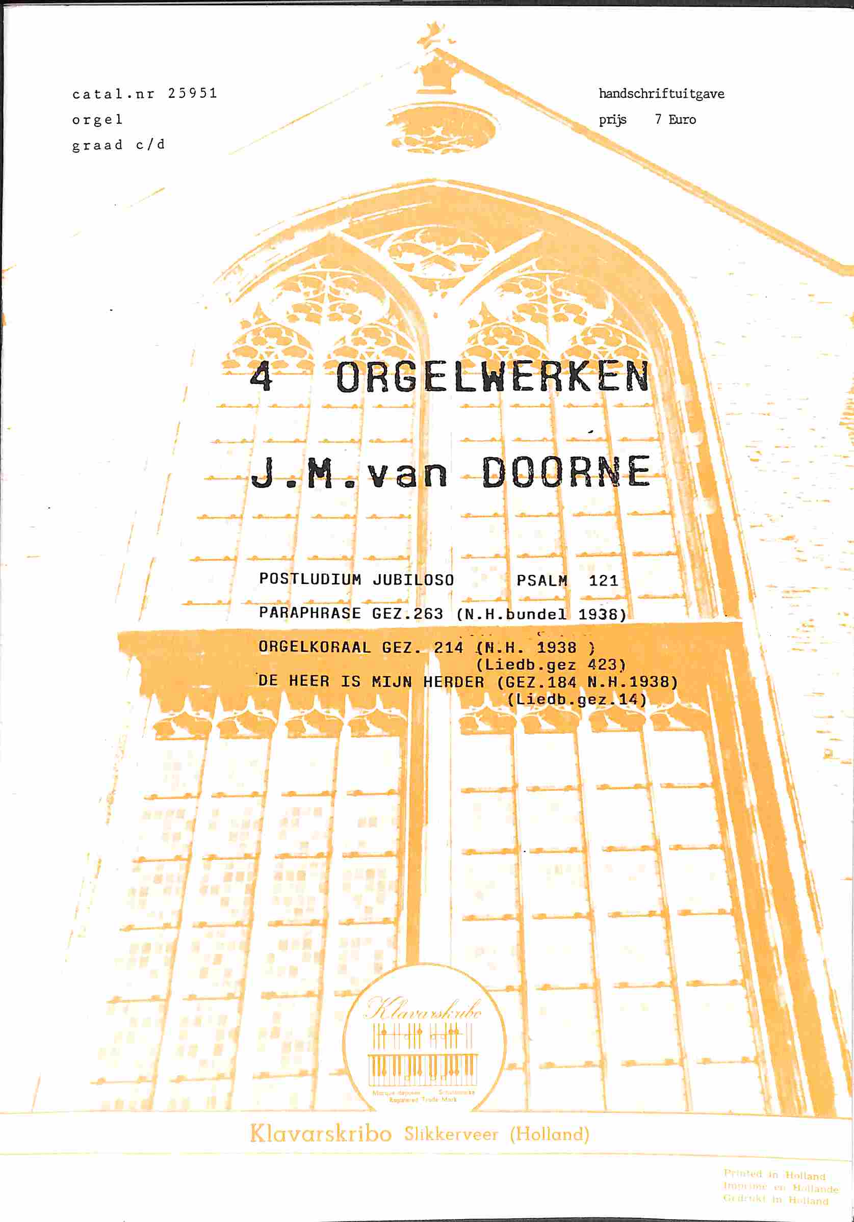 4 orgelwerken  - Tweedehands Klavar 
