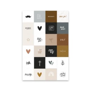 Sluitzegels - vel 24 stickers