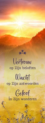 Vertrouw op Zijn beloften - boekenlegger