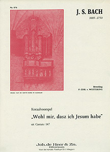 Wohl mir, dasz ich Jesum habe - Notenschrift