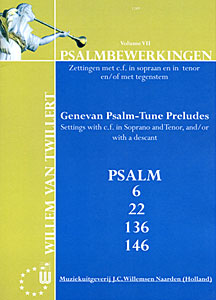 Psalmbewerkingen (7) - Notenschrift