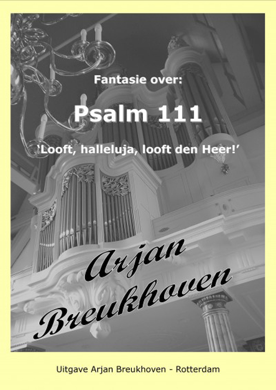 Fantasie over Psalm 111 - Notenschrift