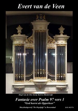Fantasie over Psalm 97 vers 1 - Notenschrift