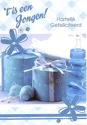 Dubbele kaarten Geboorte zoon