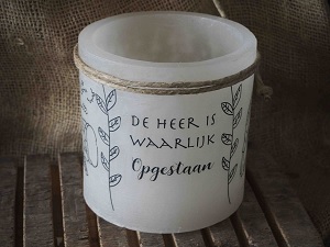 De Heer is waarlijk opgestaan - windlicht M ivoor