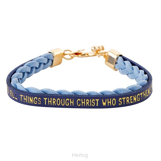 Wrapped in love - armband donkerblauw