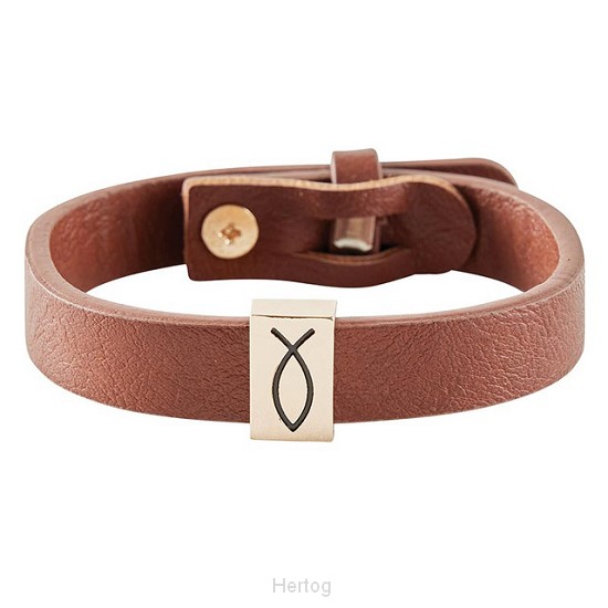 Amen - armband leer
