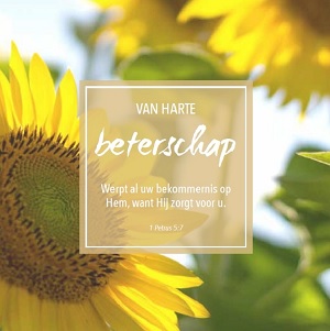 Van harte beterschap - wenskaart Bijbeltekst SV