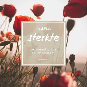 Heel veel sterkte - wenskaart Bijbeltekst SV