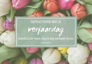Gefeliciteerd met je verjaardag - wenskaart Bijbeltekst SV