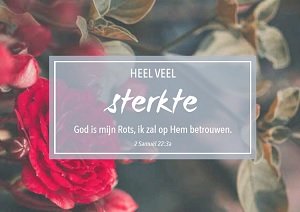 Heel veel sterkte - wenskaart Bijbeltekst SV