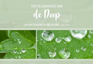 Ter gelegenheid van de Doop - wenskaart Bijbeltekst SV