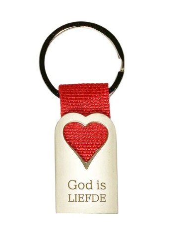 God is liefde - sleutelhanger