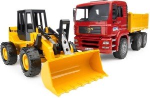 MAN TGA kiepwagen met shovel