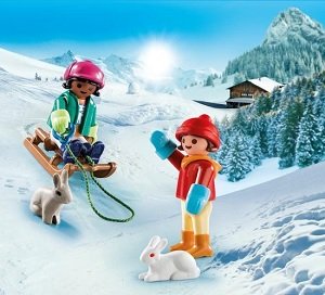 Kinderen met slee - Special Plus