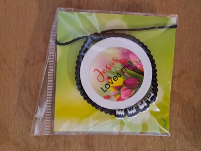 Armband zwart - blokjes WWJD