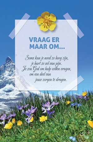 Vraag er maar om... - wenskaart