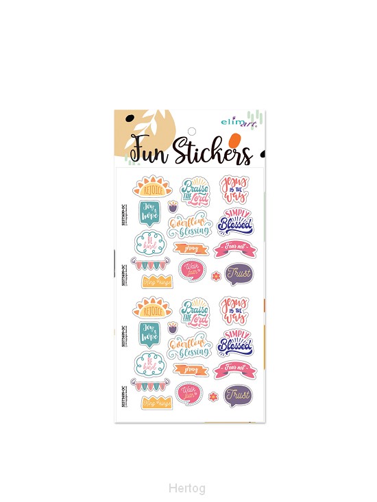 Typography - vel met funstickers