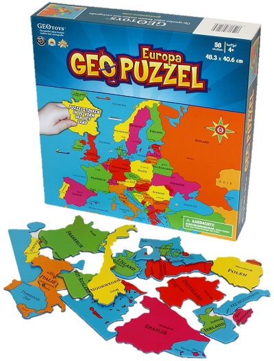 GeoPuzzel Europa - 58 stukken
