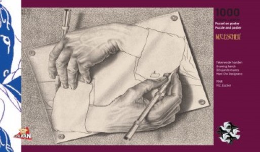 Drawing Hands - M.C Escher - puzzel 1000 stukjes