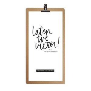 Laten we vieren zwart-wit - verjaardagskalender