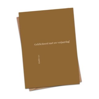 Gefeliciteerd met uw verjaardag!