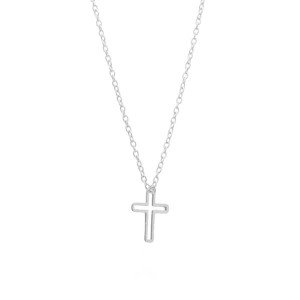 Ketting zilver kruis