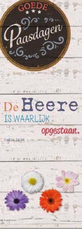 Goede Paasdagen - boekenlegger met Bijbeltekst